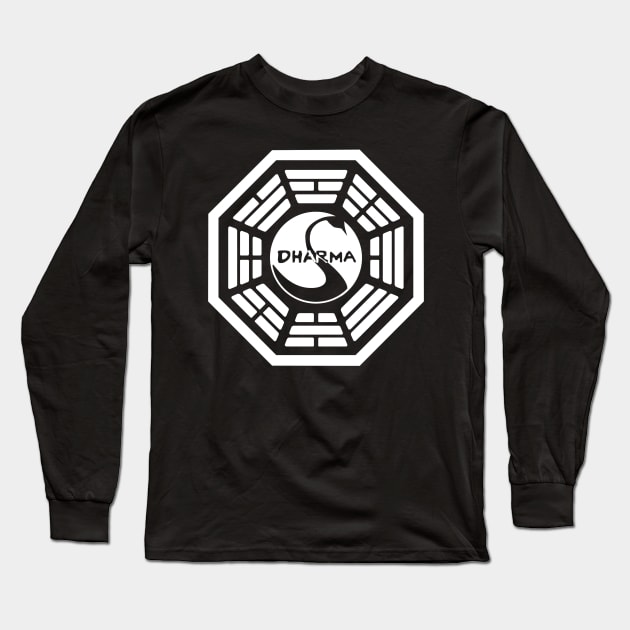 LOST: Station 3: The Swan (white) Long Sleeve T-Shirt by cabinboy100